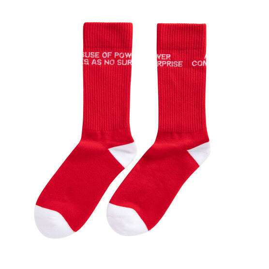 Socks 6-13 Abuse of Power Jenny Holzer 